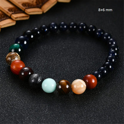 Space Planets Bracelet,Chakra Bracelet