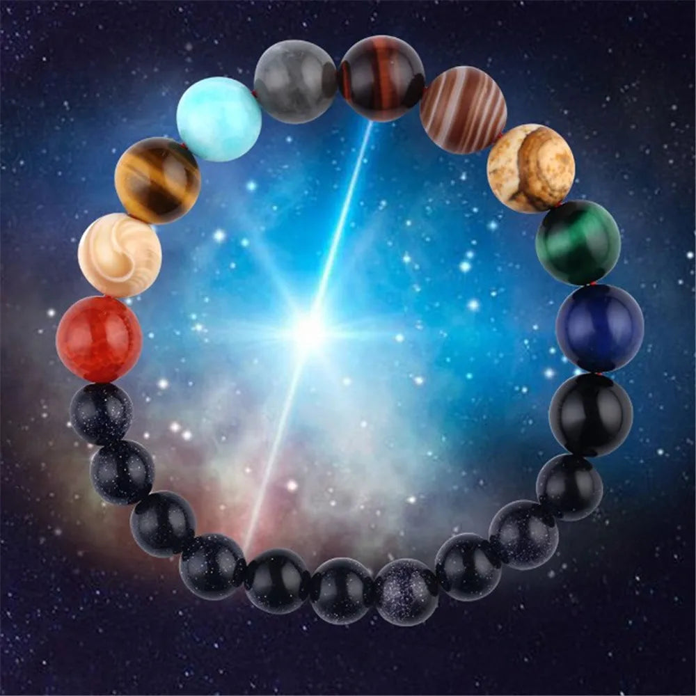 Space Planets Bracelet,Chakra Bracelet