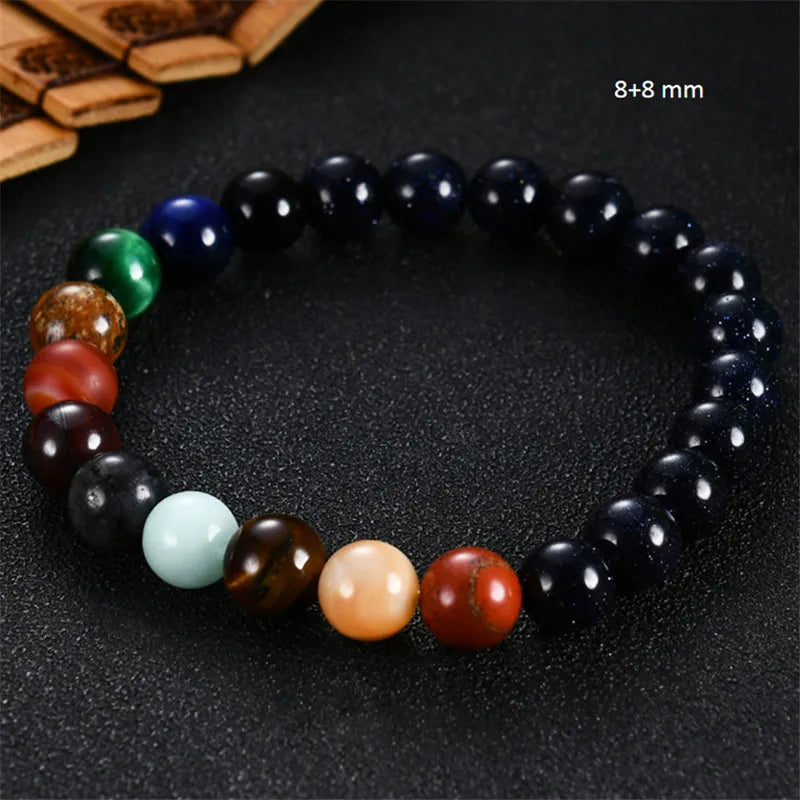 Space Planets Bracelet,Chakra Bracelet