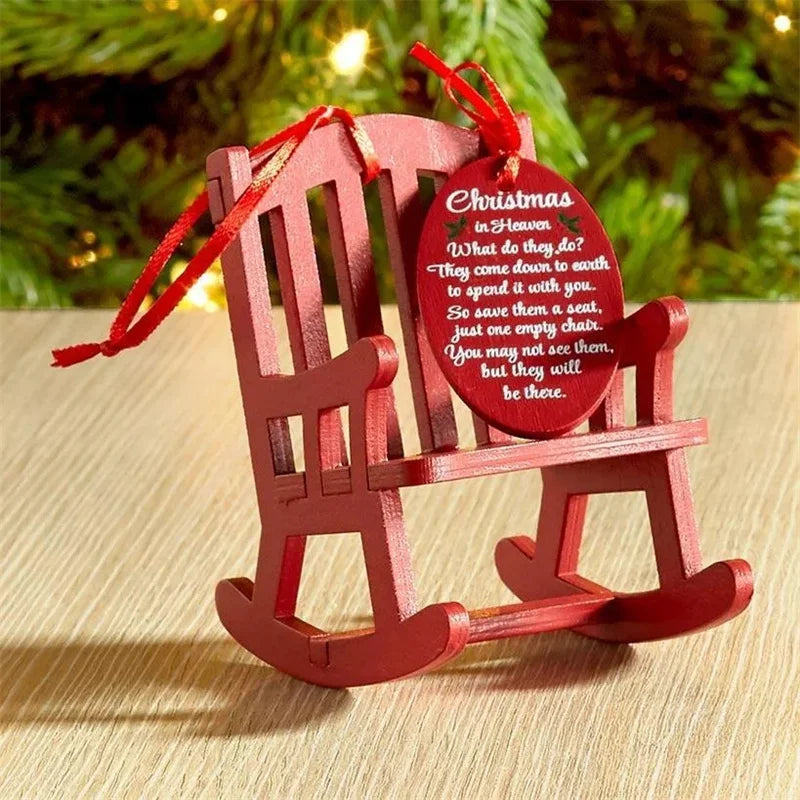 Heavenly Memorial Mini Rocking Chair Ornament