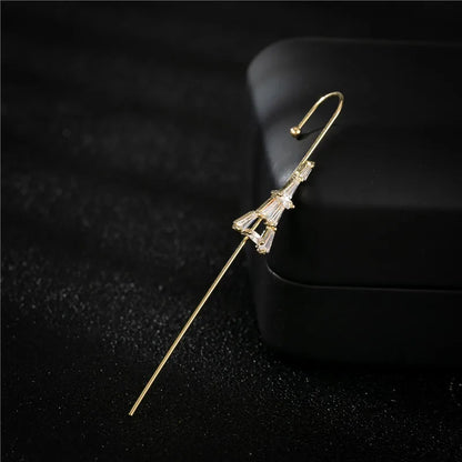 Luxury Crystal Butterfly Flower Ear Cuff