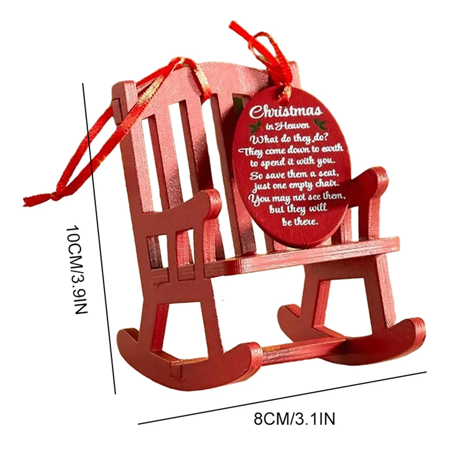 Heavenly Memorial Mini Rocking Chair Ornament